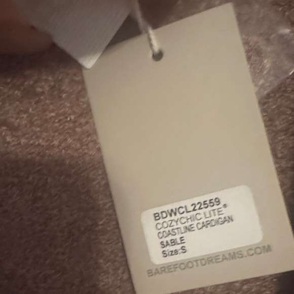 Barefoot Dreams Open Front Cardigan with pockets - Picture 7 of 7